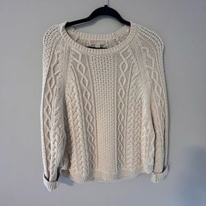 MICHAEL KORS COTTON CABLE KNIT SWEATER